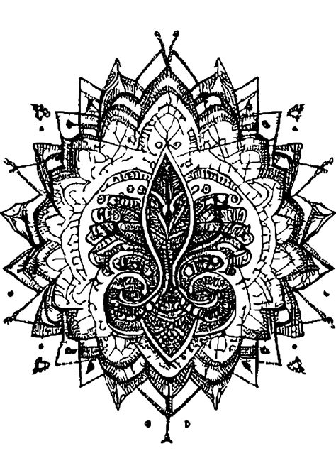 Henna Coloring Page · Creative Fabrica