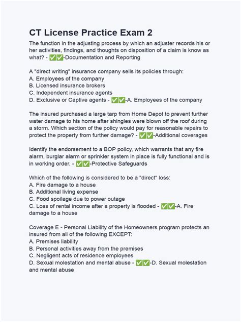 Ct Insurance License Exam