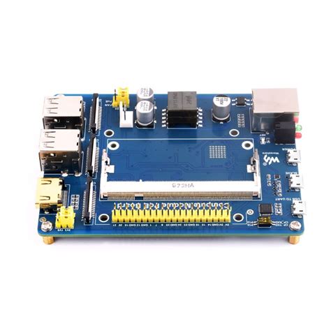 Compute Module Io Board With Poe Feature Composite Breakout Board For