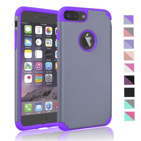 iPhone 8 Plus Case, iPhone 8 Plus 2017 Case,Njjex Shock Absorbing Hard