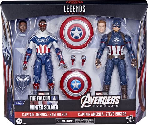 Marvel Legends Exclusives Captain America 2 Pack Sam Wilson Steve