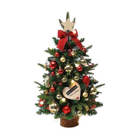 Herrnalise Desktop Christmas Tree Ornaments 24 Inch Artificial Mini