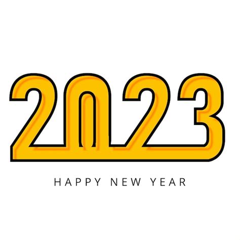 Free Vector Greeting Card Happy New Year 2023 Celebration Background