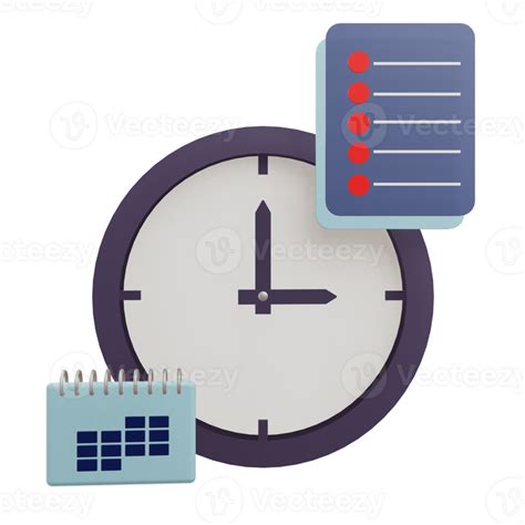 3 D Illustration Of Daily Routine Icon 46952944 Png