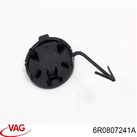 6R0807241A VAG заглушка бампера буксировочного крюка передняя