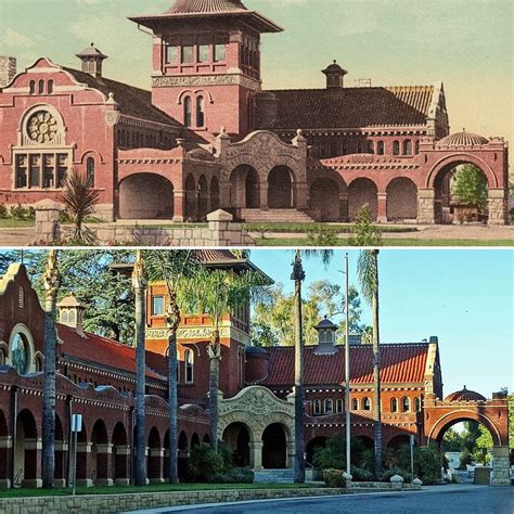 A.K. Smiley Public Library, Redlands CA ~1899 (early photochrom print ...