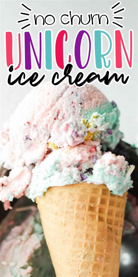 Berry Flavored Unicorn No Churn Ice Cream Recipe