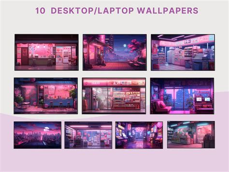 Pink Wallpaper Lofi Desktop Wallpaper Aesthetic Pink Lofi Wallpaper Vaporwave Wallpaper Lofi ...