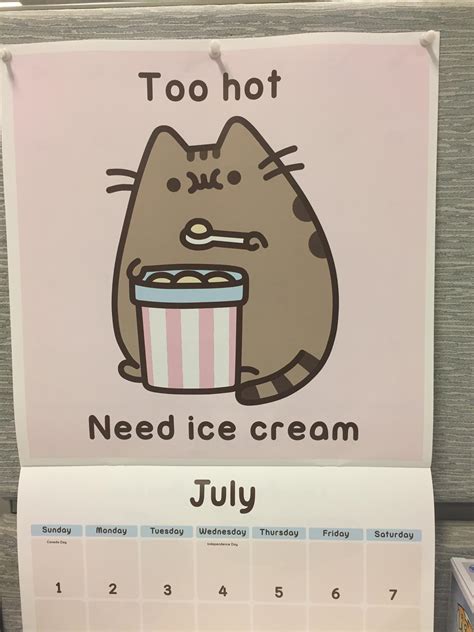 This Pusheen Calendar Is The Cutest Rpusheen