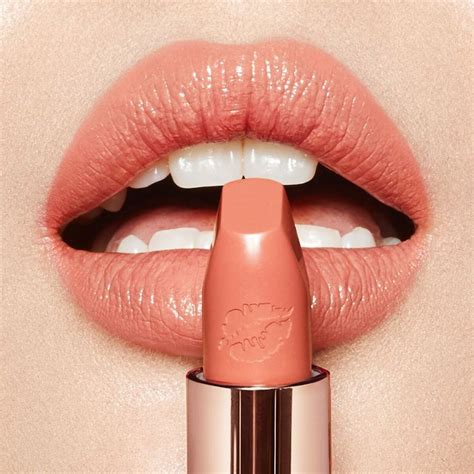 A Peachy Nude Lipstick And Matching Lip Liner Hot Lips 2 In Angel Alessandra And Lip Cheat Lip