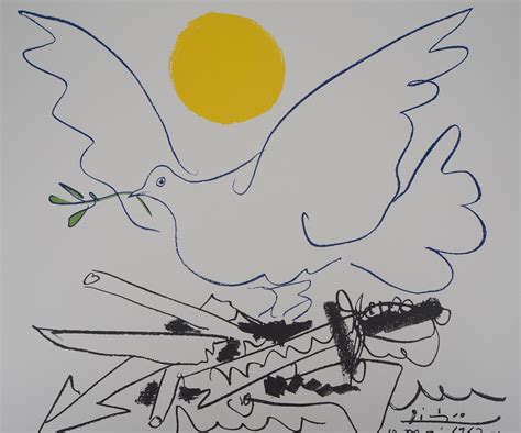 Pablo Picasso Taube Der Zukunft Lithographie Signiert Etsy