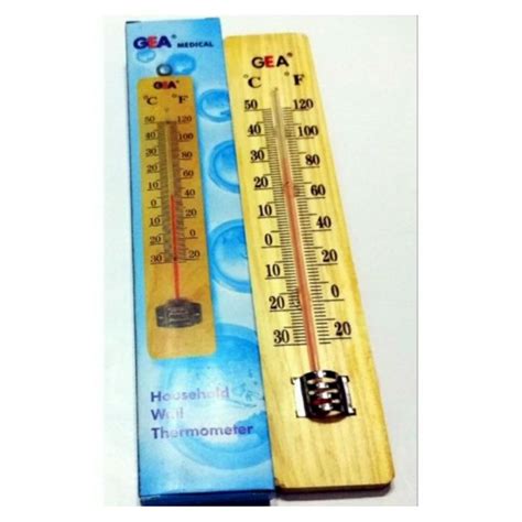 Jual Thermometer Kayu Gea Thermometer Ruang Thermometer Dinding Kayu