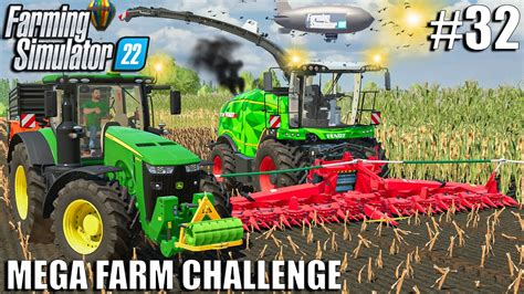 Harvesting Maize Silage With Fendt Katana Mega Farm Challenge Farming Simulator 22 Youtube