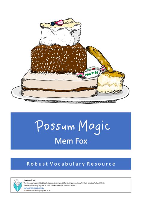 Possum Magic Food Map