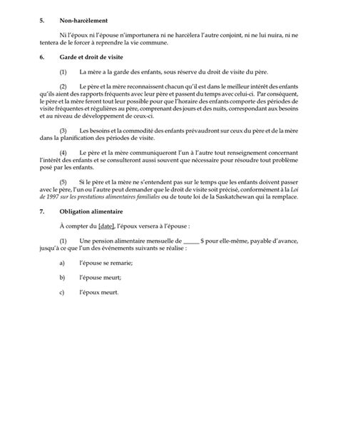 Model De Convention De S Paration Doc Pdf Page Sur Hot Sex Picture