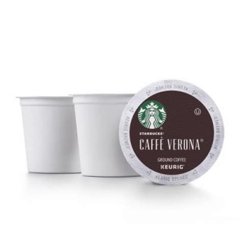 Starbucks Ground Coffee Dark Roast Caffe Verona K Cups Pack Of