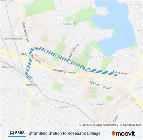 S Route Schedules Stops Maps Strathfield Station Nth Side