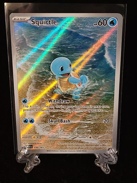 Pokemon Squirtle Illustration Rare Alt Art Full Art English