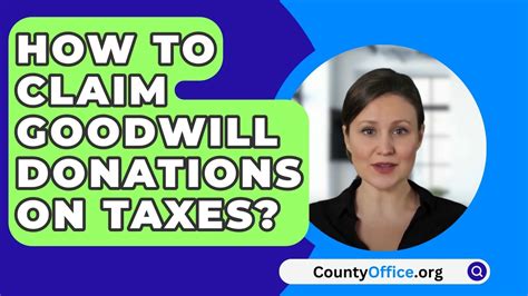 How To Claim Goodwill Donations On Taxes Youtube