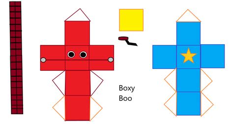 FREE Boxy Boo Papercraft Template R PoppyPlaytime