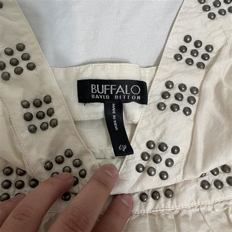 Buffalo David Bitton Women S White Vest Depop