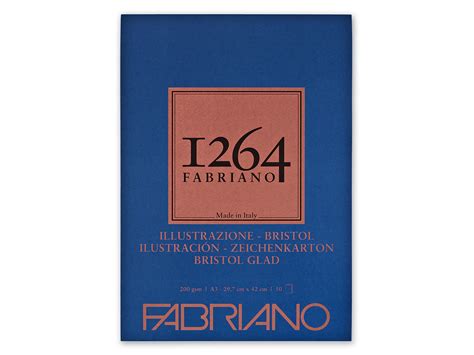 Fabriano 1264 Bristol, smooth white paper, detailed drawing