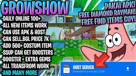 INI GILA FREE DIAMOND RAYMAN GROWTOPIA PRIVATE SERVER TERBARU