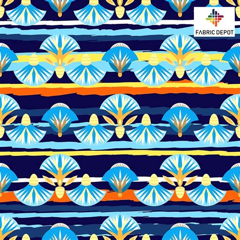 Blue Egyptian Symbol Print – Fabric Depot