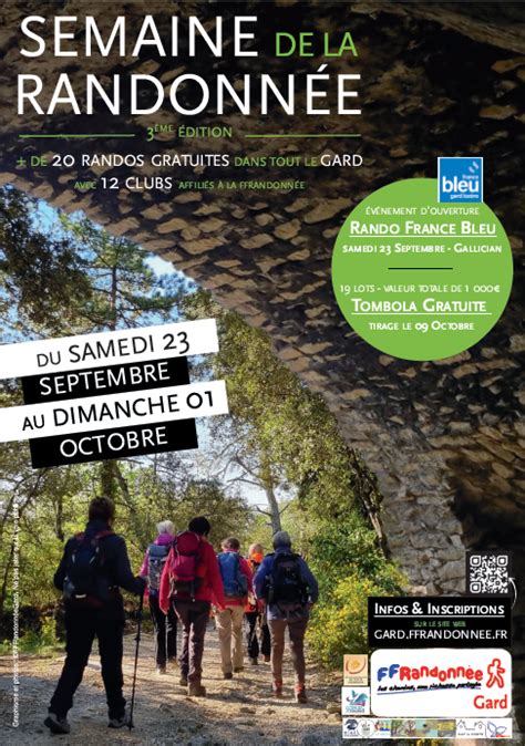 La Semaine De La Randonn E Dans Le Gard Septembre Au Octobre