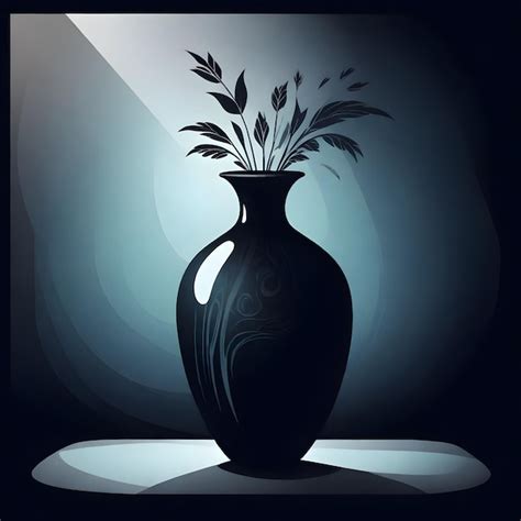 Premium Photo Elegant Vase With Intricate Design And Wide Neck Clip Art