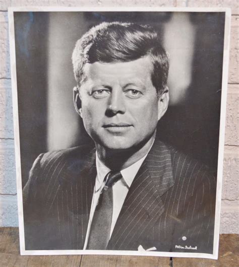 Vintage 1960 John F Kennedy JFK Official US Army Pentagon Photo Fabian ...