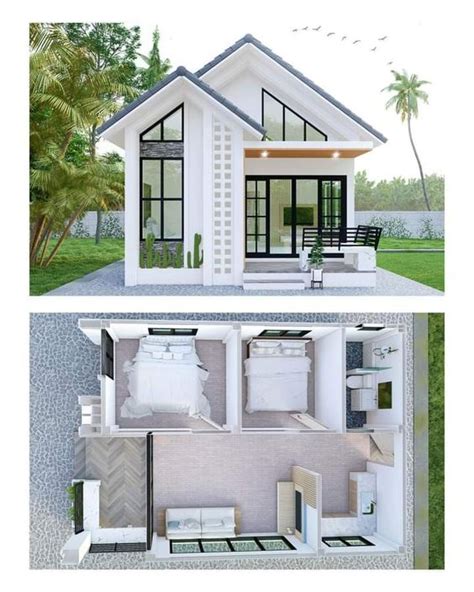 Efficient 2 Bedroom Tiny House Plans & Designs