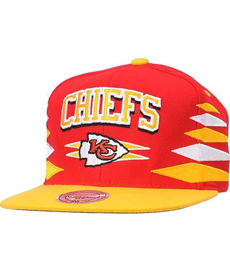 NFL Mitchell and Ness Kansas City Chiefs Diamond Snapback Hat | Zumiez