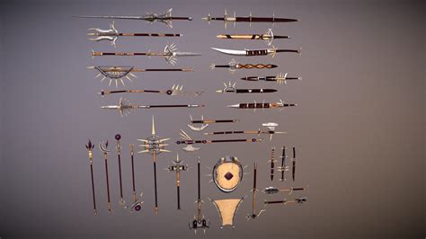 Bone Weapons Sharp Pack - Buy Royalty Free 3D model by Helyeouka ...