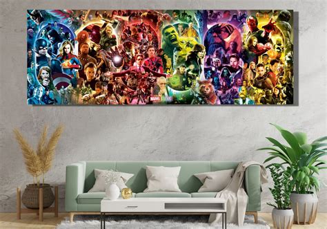 Alle Marvel Charaktere bereit zum Aufhängen Leinwand Marvel Fine Art