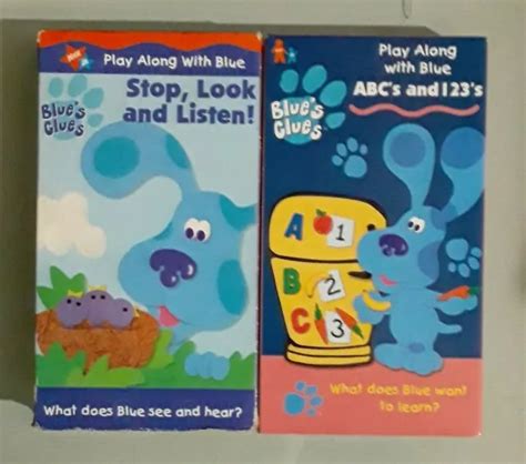 Blues Clues Vhs Lot Nickelodeon Nick Jr Birthday Abcs And S