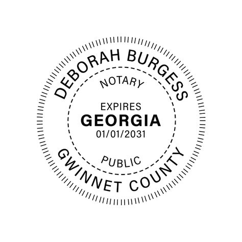 Jl Georgia Notary Stamp Best Notary Stamp For Georgia