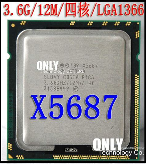 Free shipping Xeon X5687 processor (3.6GHz/12MB/4 cores/Socket 1366/6.4 ...