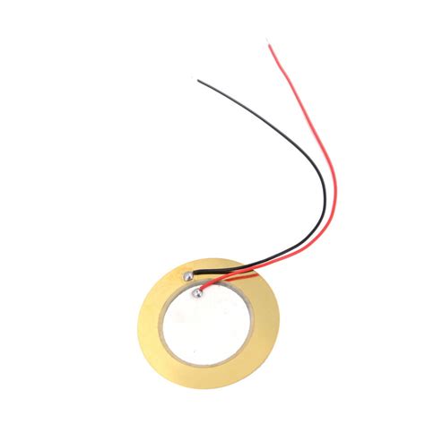 X Mm Piezo Elements Buzzer Sounder Sensor Trigger Drum Disc Wire