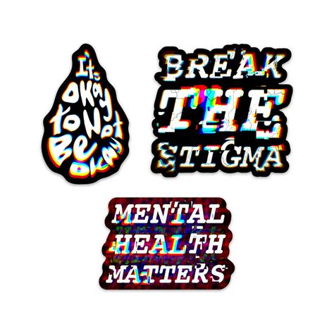 Mental Health Awareness Sticker Pack Mental Health Matters Sticker Break The Stigma Sticker