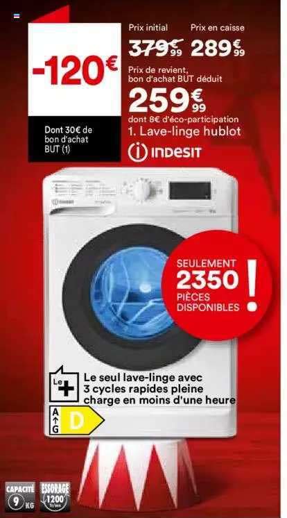 Promo Lave Linge Hublot Indesit Chez But Icatalogue Fr