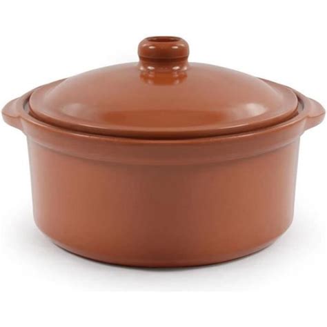 Casserole En Terre Cuite Marron X X Cm J Cdiscount Maison