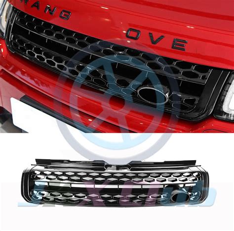 For Land Rover Range Rover Evoque 2012 2019 Black Abs J Front Grille