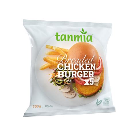 Breaded Chicken Burger 500g Tanmia