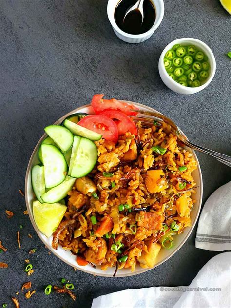 Vegan Nasi Goreng (Indonesian Fried Rice) - Cooking Carnival