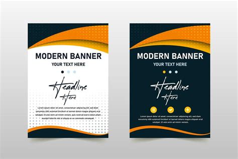 Abstract Stylish Curved Banner Template With Dots 25846531 Vector Art ...