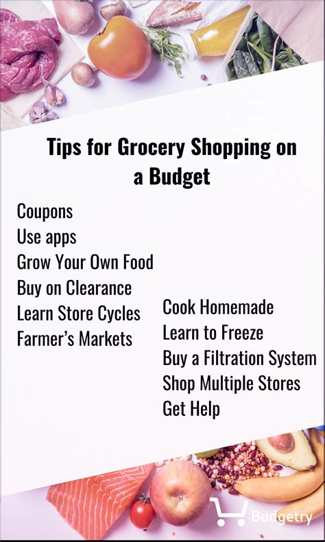 eat healthy  grocery shopping   budget budgetry