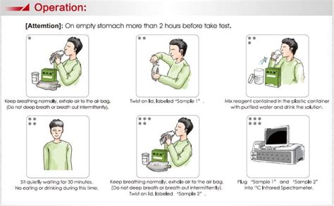 China H Pylori Rapid Test Kit Urea Breath Test Kit Heliforce C13 China H Pylori