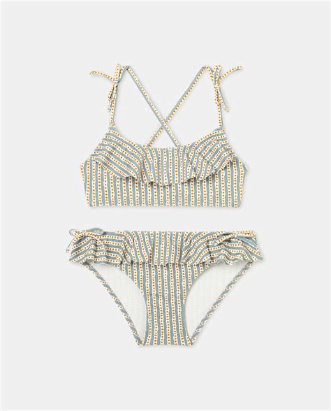 Comprar Bikini de niña rayas puntos Unit Hipercor