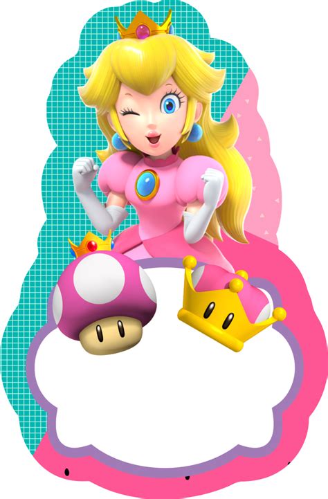 10 Etiquetas Escolares De Princesa Peach Gratis Para Editar E Imprimir